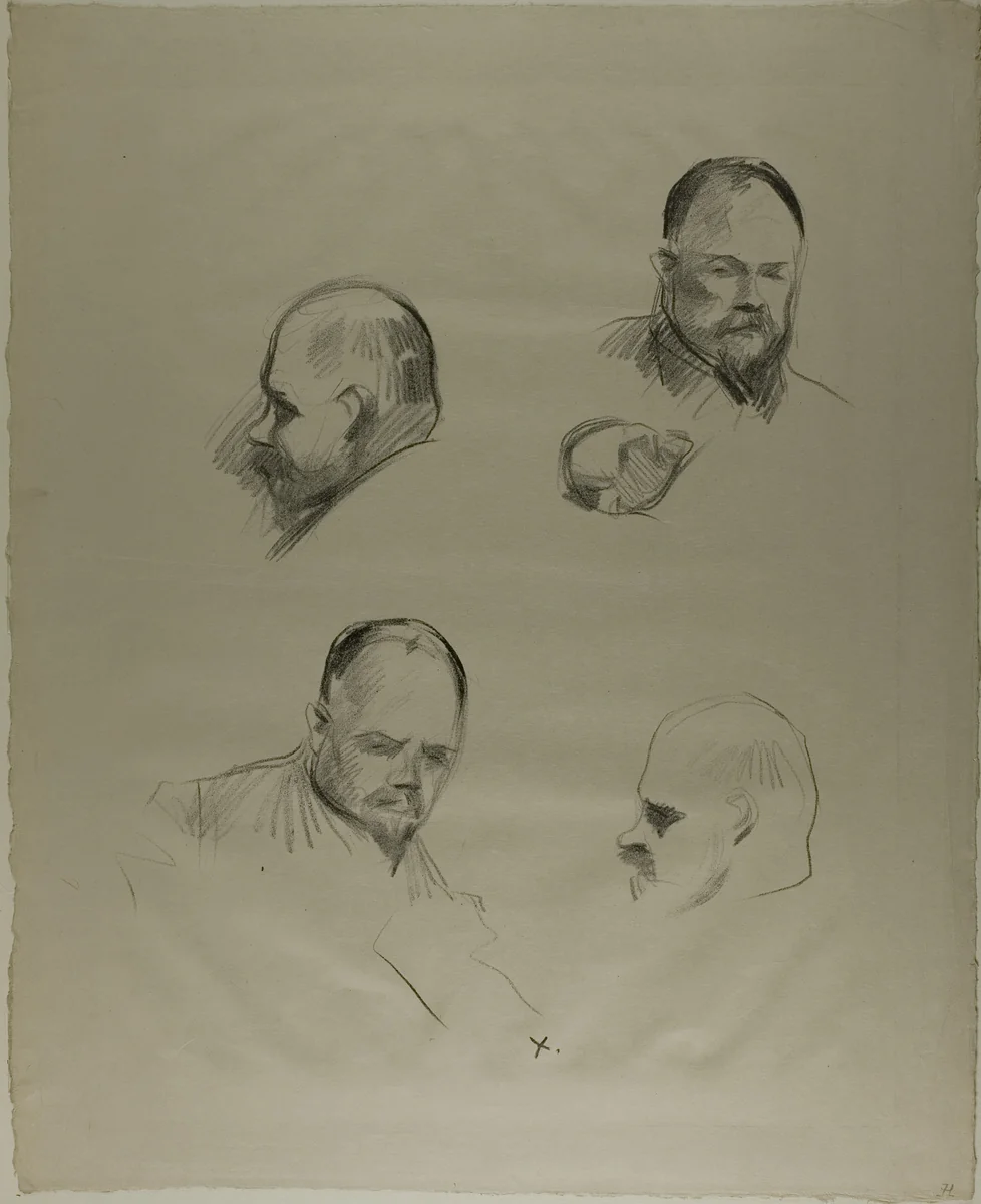 Ambroise Vollard, Four Sketches by Jean-Louis Forain, print, 1905-1915