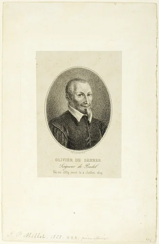 Olivier de Serres by Jean-François Millet, print, 1858