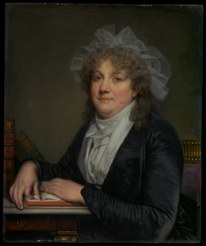 Madame Jean-Baptiste Nicolet (Anne Antoinette Desmoulins, 1743–1817) by Jean-Baptiste Greuze, painting, 1787-1789