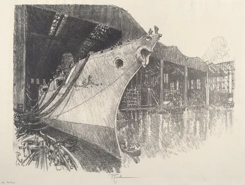The Prow by Joseph Pennell, print, 1917