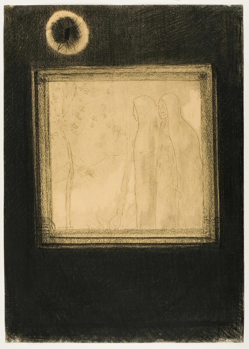 Pious Women by Odilon Redon, drawing, 1890-1893