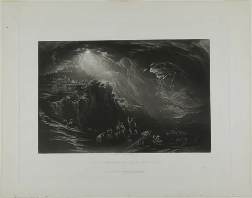 Joshua Commanding the Sun to Stand Still, from Illustrations of the Bible by John Martin, print, 1835