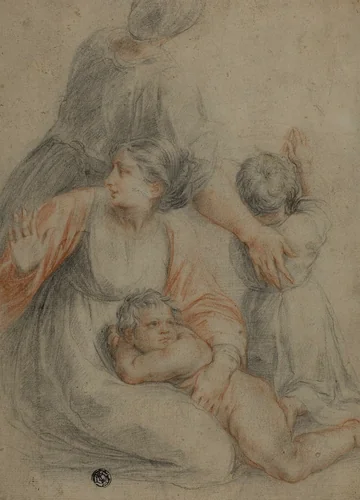 Woman and Children by Raffaello Sanzio, drawing, 1500-1899