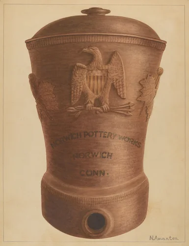 Water Cooler by Nicholas Amantea, index of american design, 1935-1942