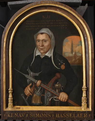 Kenau Simonsdr Hasselaer by anonymous, painting, 1590-1609