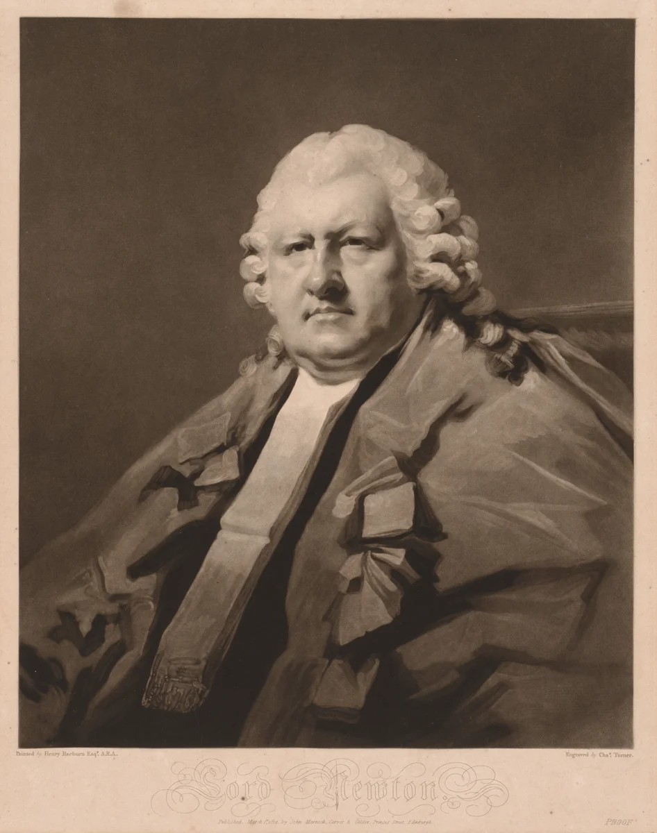 Lord Newton by Charles Turner, print, 1814