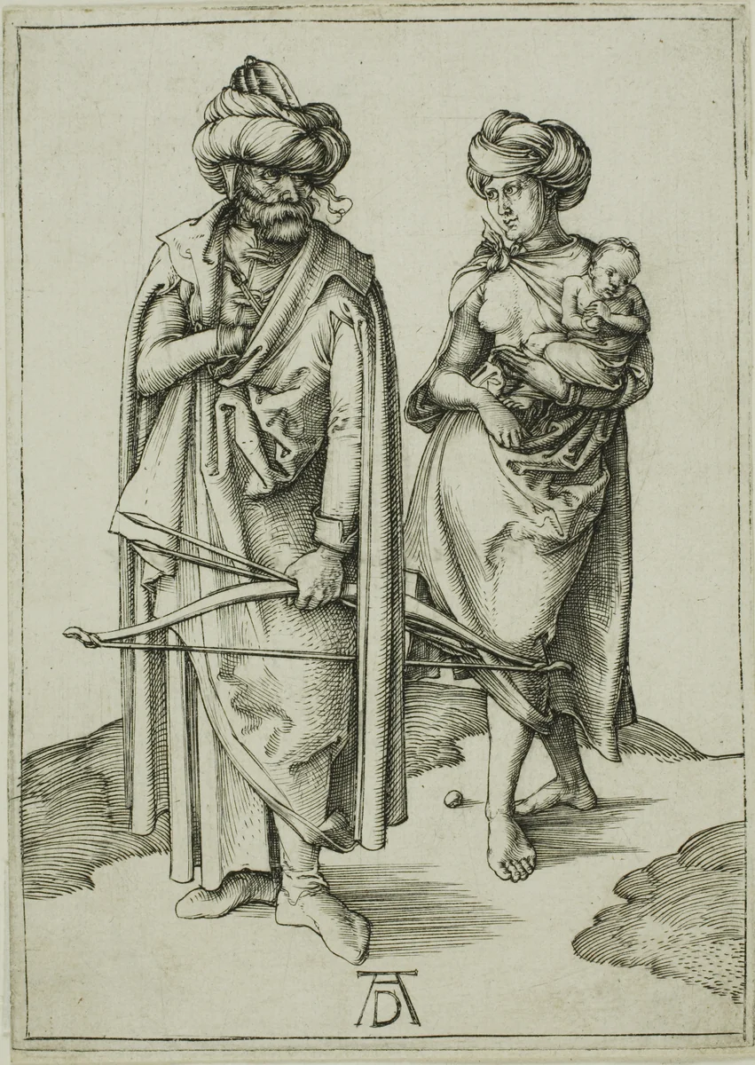 Oriental Family by Albrecht Dürer, print, 1492-1502