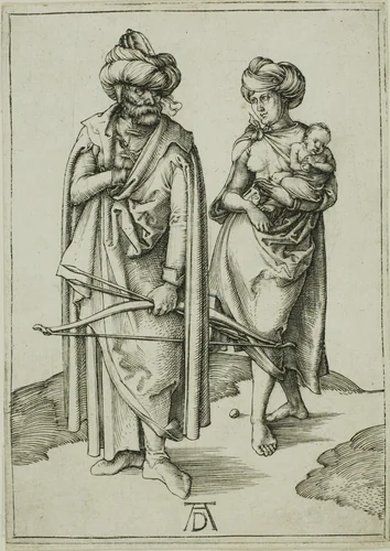 Oriental Family by Albrecht Dürer, print, 1492-1502