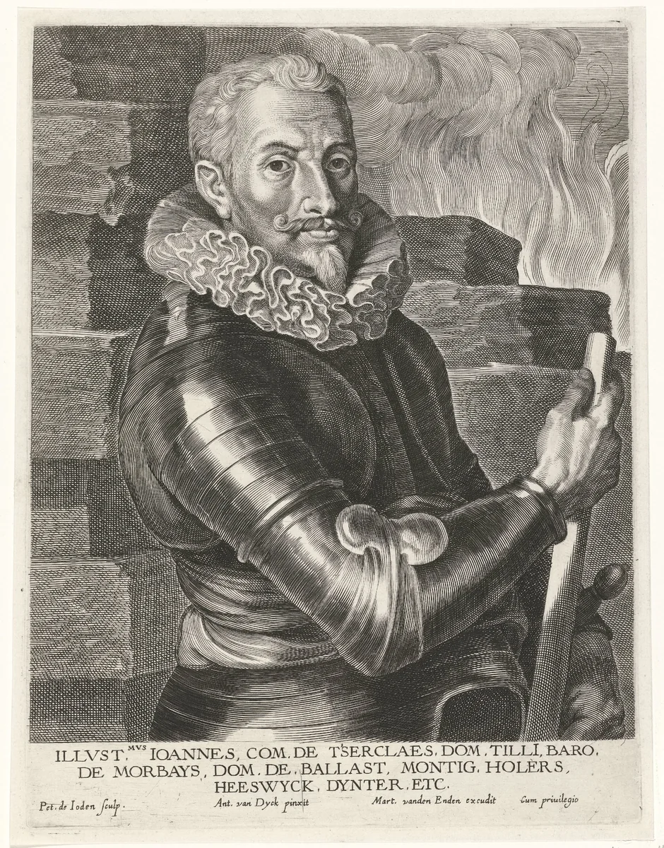 Portret van Johannes 't Serclaes by Unknown, print, 1590-1632