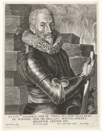 Portret van Johannes 't Serclaes by Unknown, print, 1590-1632