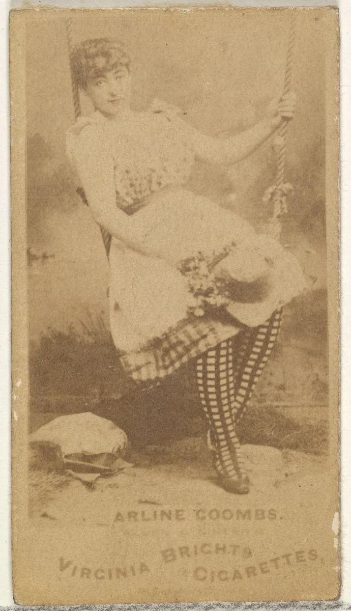 Arline Coombs, from the Actors and Actresses series (N45, Type 1) for Virginia Brights Cigarettes by Allen & Ginter, photograph, 1885-1891