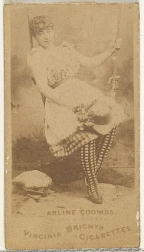 Arline Coombs, from the Actors and Actresses series (N45, Type 1) for Virginia Brights Cigarettes by Allen & Ginter, photograph, 1885-1891