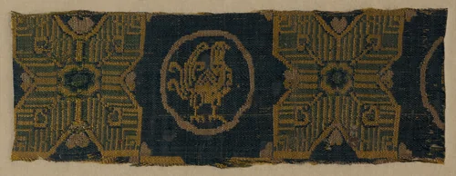 Star and Cross Pattern from a Tomb Cover(?) by Unknown, textile, 800-999