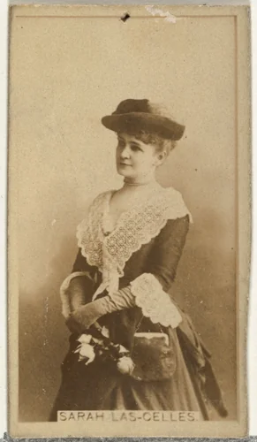 Sarah Las-Gelles, from the Actors and Actresses series (N145-8) issued by Duke Sons & Co. to promote Duke Cigarettes by W. Duke, Sons & Co., photograph, 1890-1895