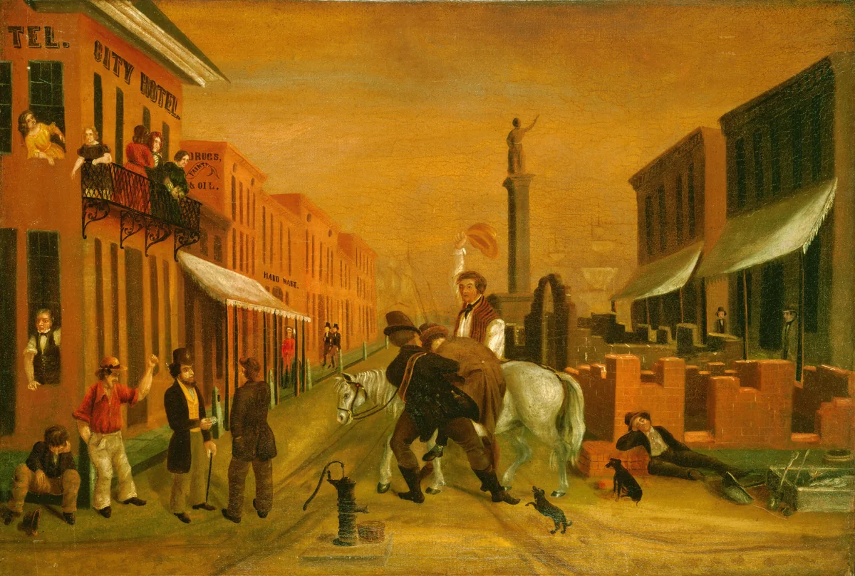 The Independent Voter by American 19th Century, painting, 1849
