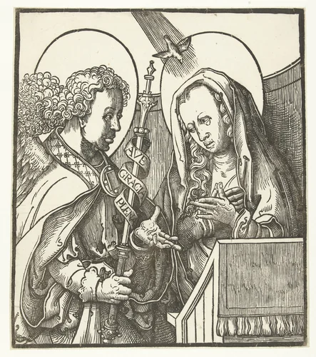 Annunciatie by Unknown, print, 1513-1517