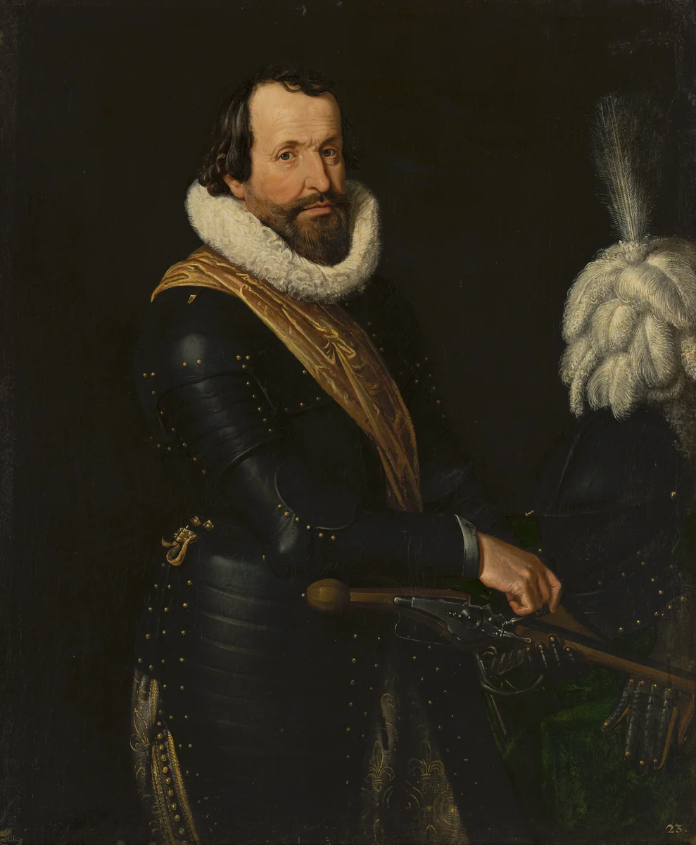 Portrait of an Officer by Jan Anthonisz. van Ravesteyn, painting