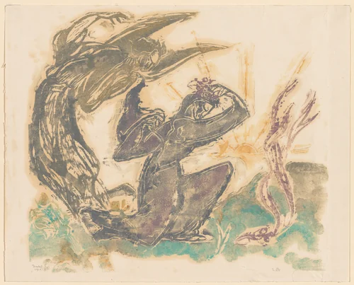 The Annunciation by Ellen Thesleff, print, 1924