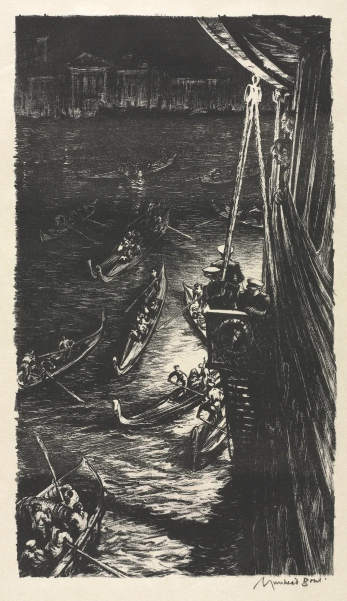 Midnight at Venice by Muirhead Bone, print