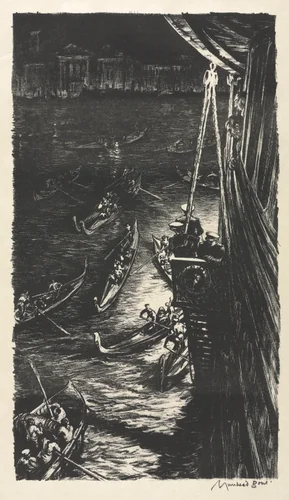 Midnight at Venice by Muirhead Bone, print