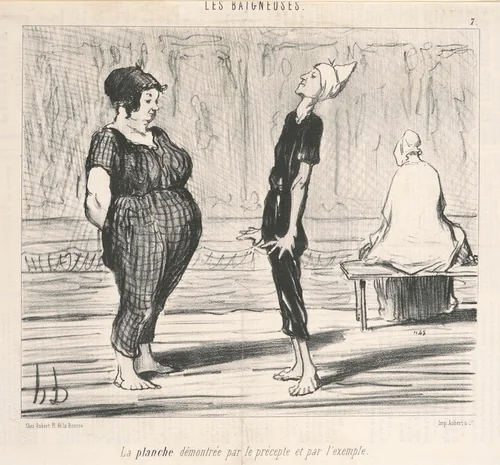 La planche démontree par le prècepte ... by Honoré Daumier, print, 1847