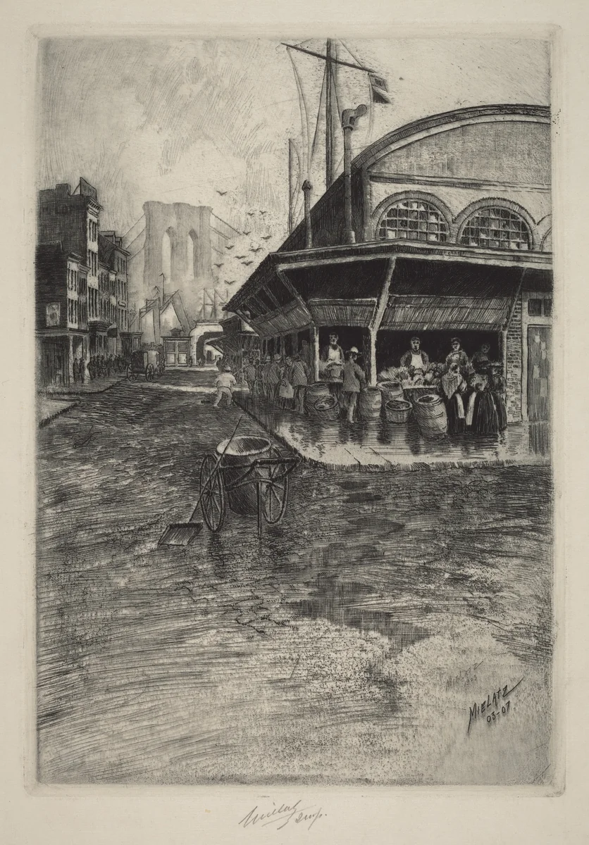 Catherine Market by Charles Frederick William Mielatz, print, 1903-1907
