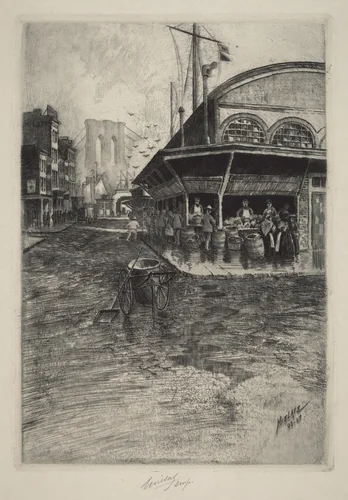 Catherine Market by Charles Frederick William Mielatz, print, 1903-1907