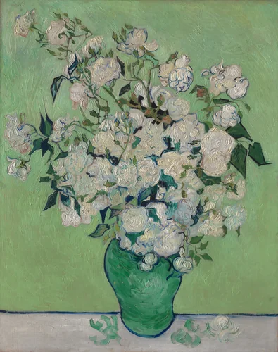 Roses by Vincent van Gogh, painting, 1890