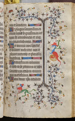 Hours of Charles the Noble, King of Navarre (1361-1425): fol. 147r, Text by Master of the Brussels Initials and Associates, book, 1400-1410