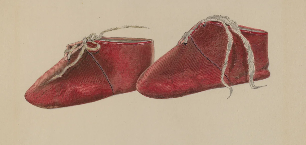 Baby's Shoe by William Frank, index of american design, 1937