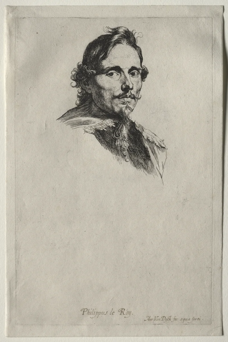 Philippe Le Roy by Anthony van Dyck, print, 1630-1633