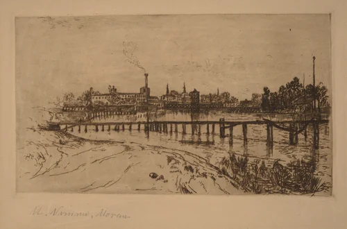 Newark, N.J., from the Passaic by Mary Nimmo Moran, print, 1879