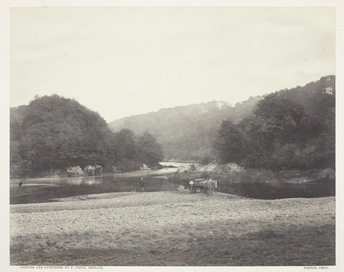 View of the Ribble, Yorkshire by Roger Fenton, photograph, 1855-1865