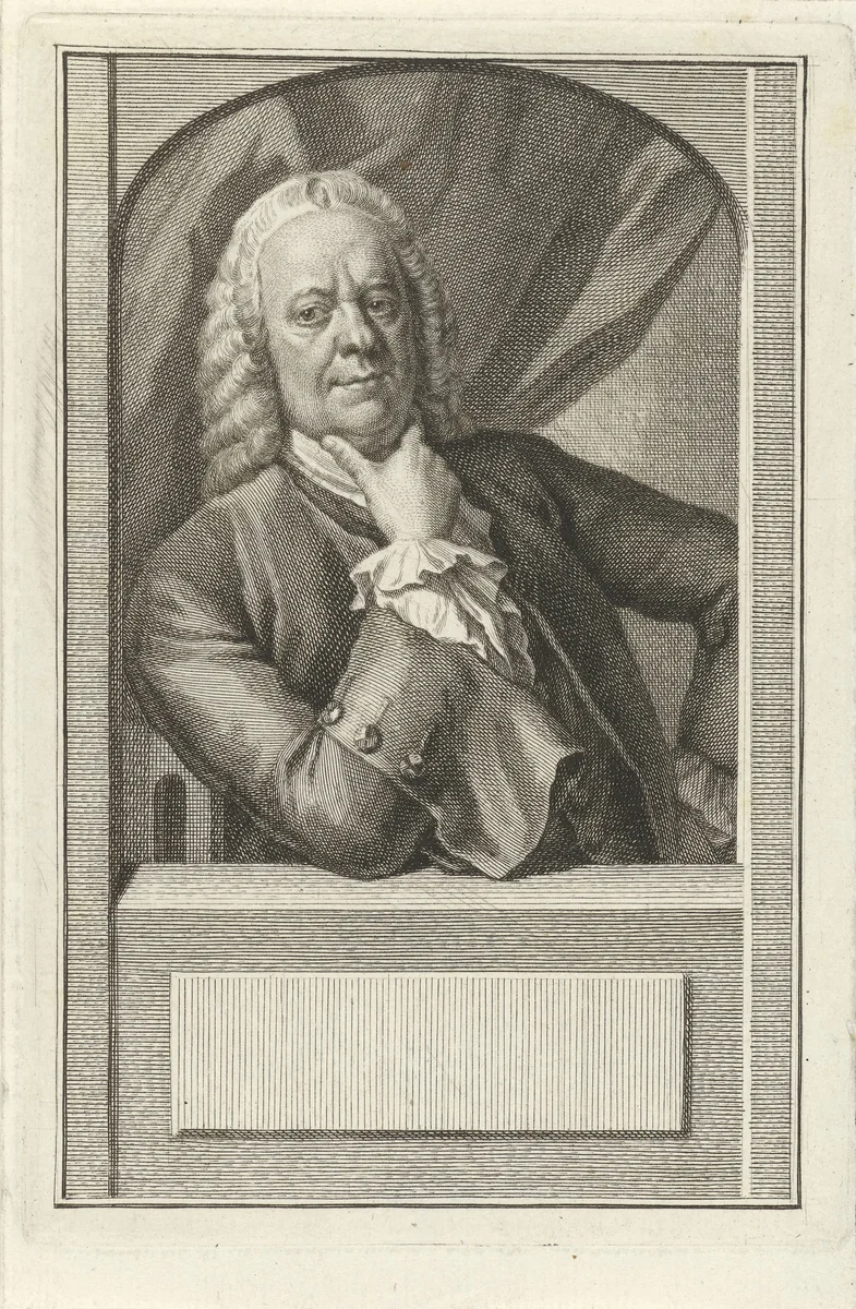 Portret van Philip van Dijk by Jacob Houbraken, print, 1769-1771