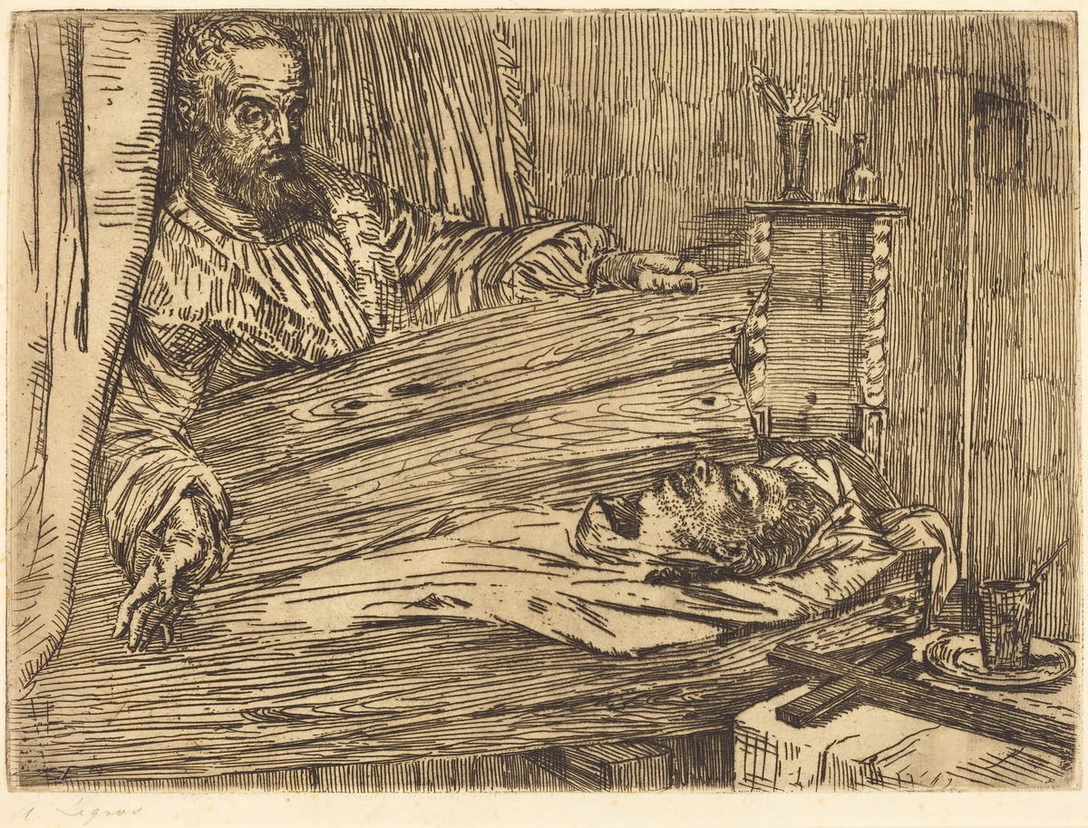 Berenice, 2nd plate by Alphonse Legros, print, 1837-1911