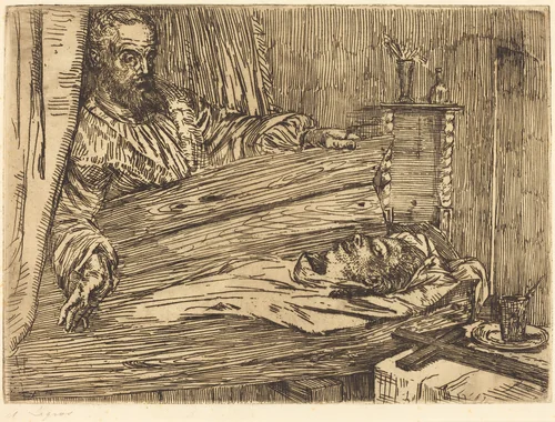 Berenice, 2nd plate by Alphonse Legros, print, 1837-1911