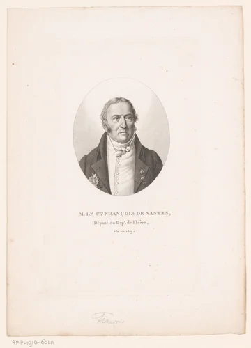 Portret van Antoine Français graaf van Nantes by Ambroise Tardieu, print, 1820-1821