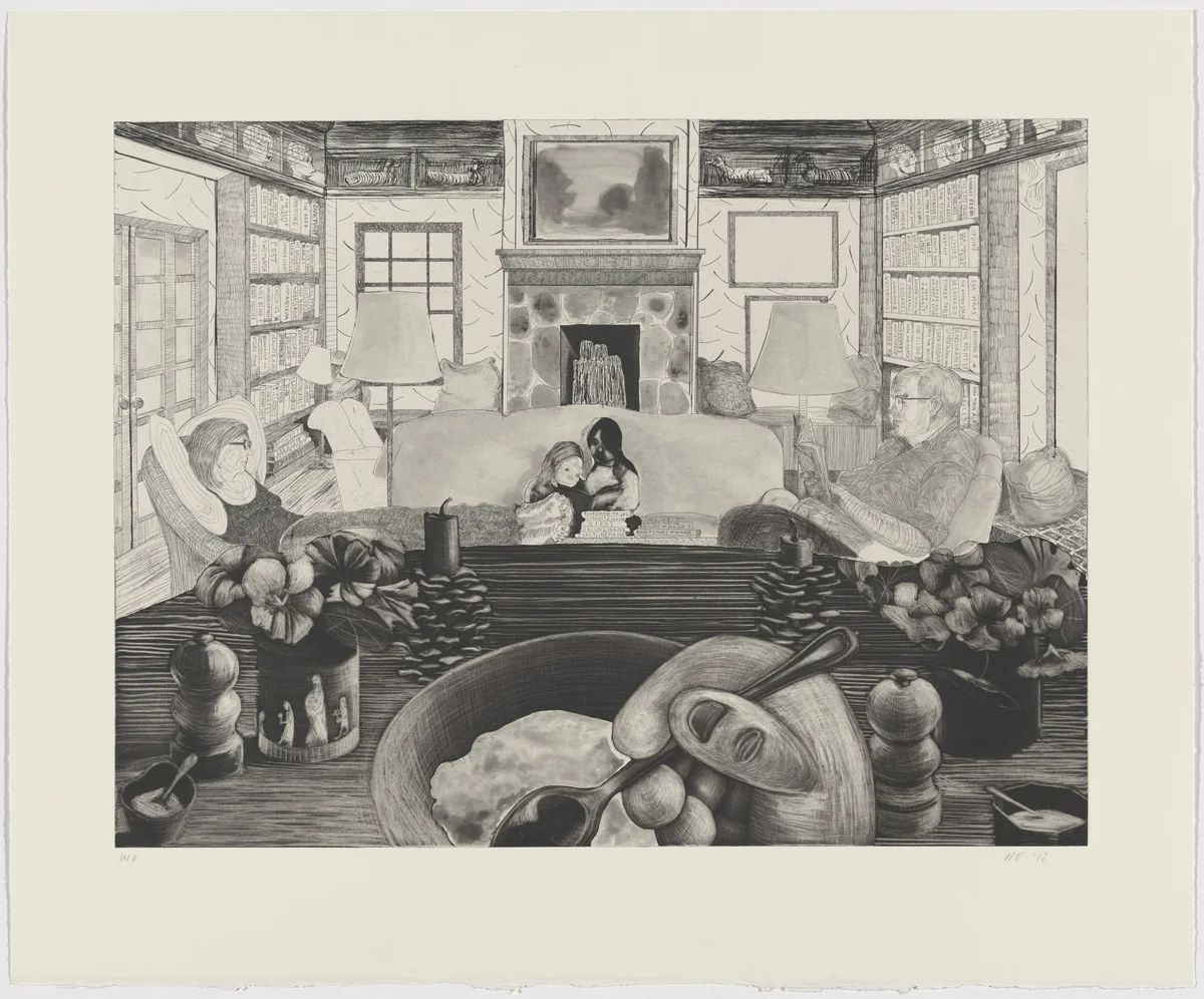 Watermark [state proof 5] by Nicole Eisenman, print, 2012