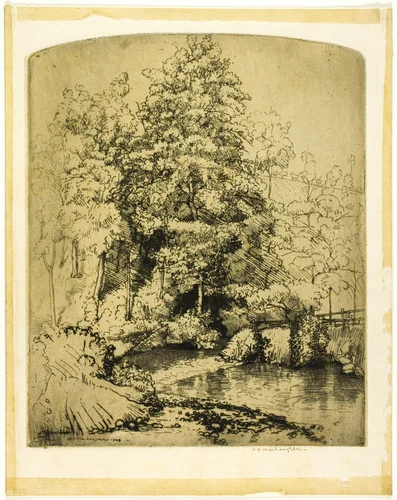 The Trout Stream by Donald Shaw MacLaughlan, print, 1906