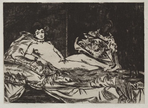 Olympia by Edouard Manet, print, 1867