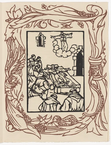 Plate (page 261) from Les Petites Fleurs de St. François (The Little Flowers of St. Francis) by Émile Bernard, illustrated book, 1928