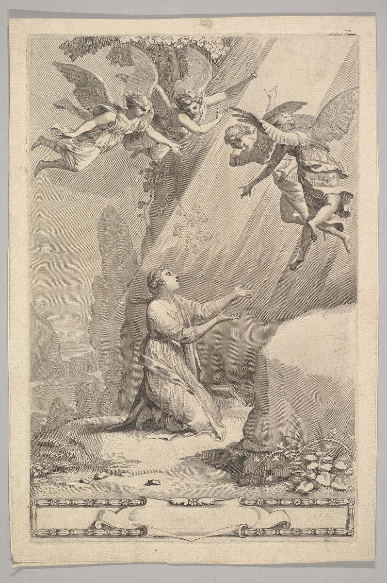 Title page for François de Sales, Introduction à la vie dévote by Claude Mellan, print, 1641