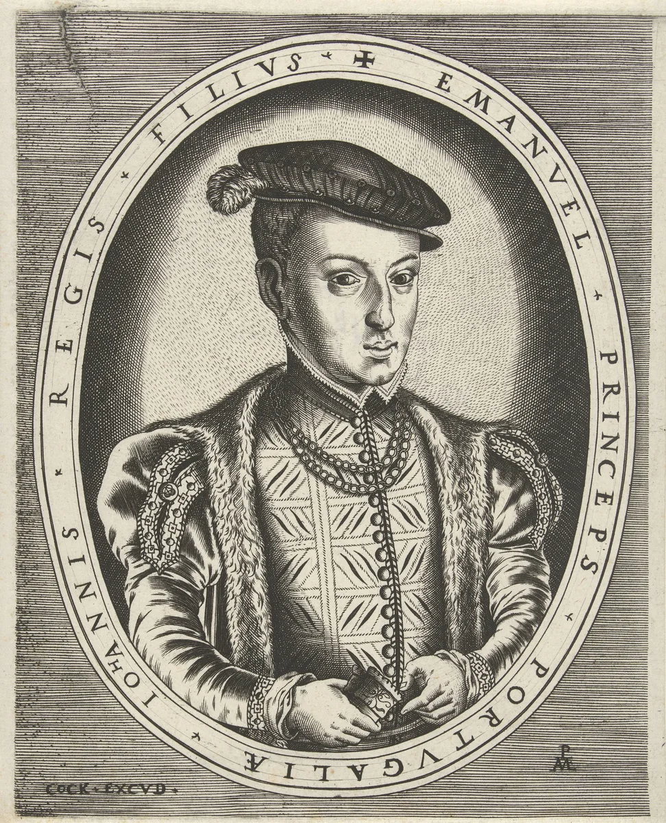 Portret van Johan Manuel van Portugal by Unknown, print, 1540-1554