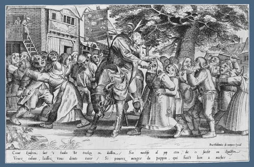 The Tooth-Puller by Peeter van der Borcht, print, 1565-1590