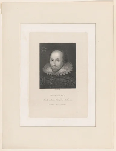 William Shakespeare (formerly known as) by Thomas Wright, print, 1827
