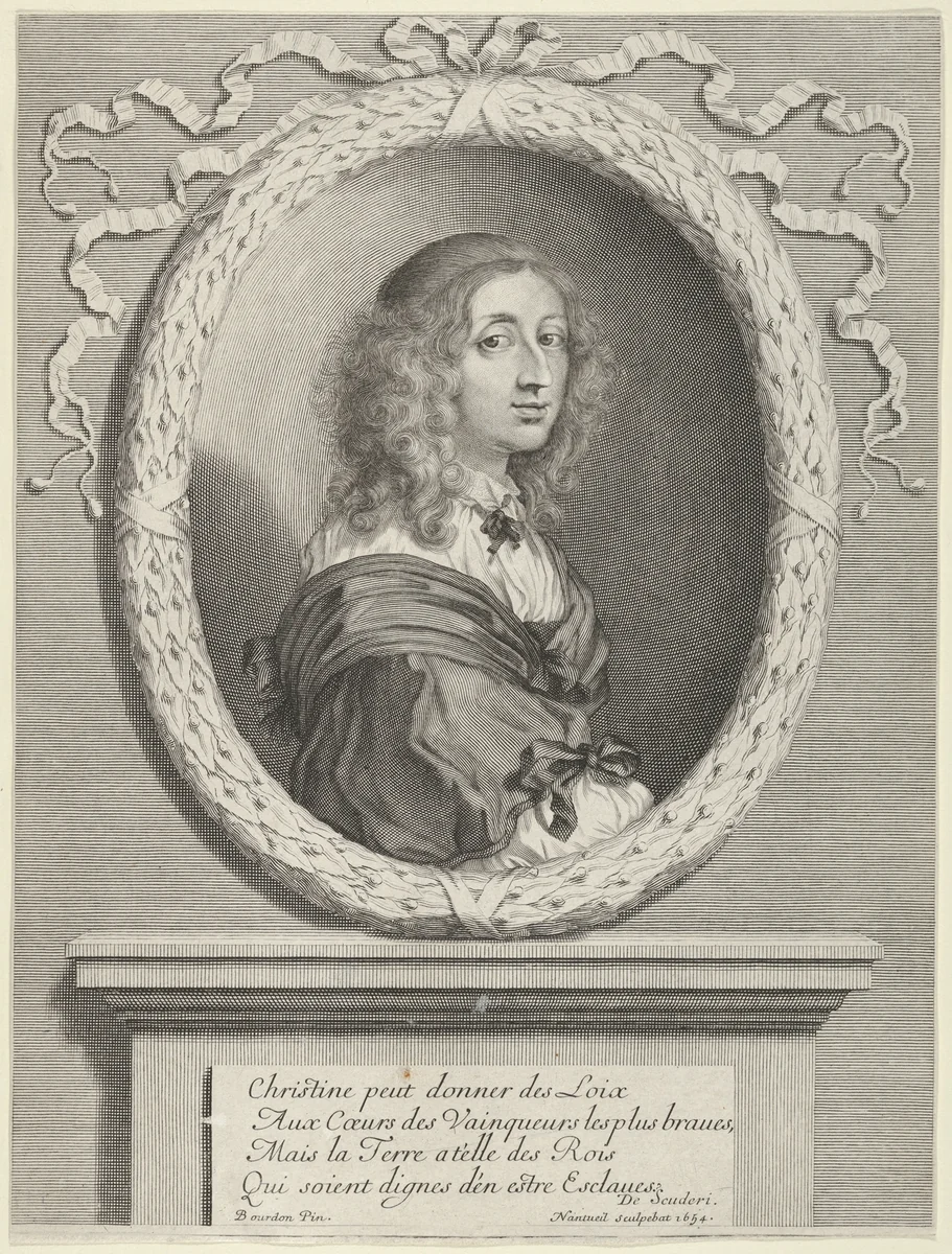 Christine, reine de Suède by Robert Nanteuil, print, 1654