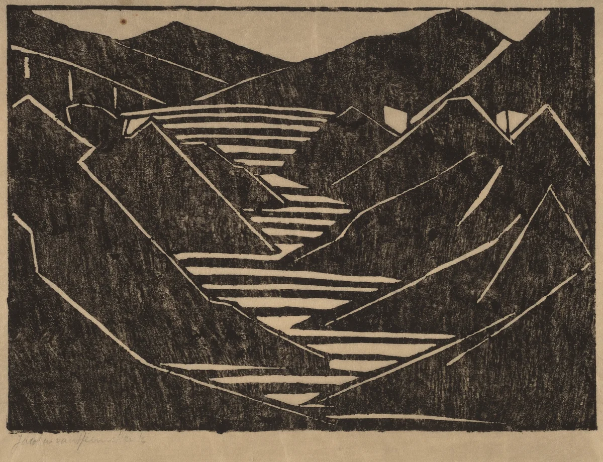 Fjord by Jacoba van Heemskerck van Beest, print, 1916