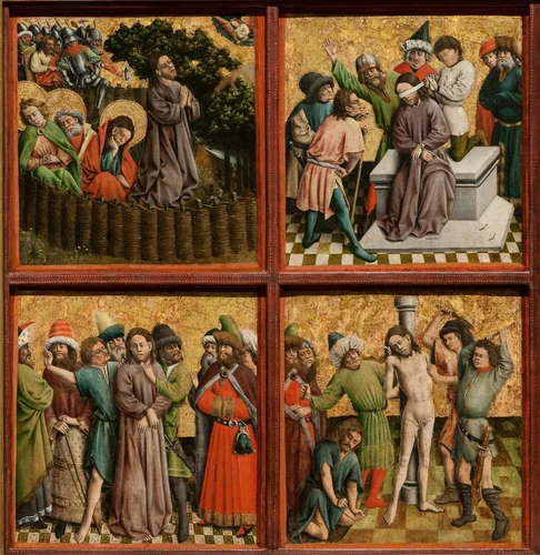 Altarpiece with The Passion of Christ by Master of the Schlägl Altarpiece, painting, 1440-1449