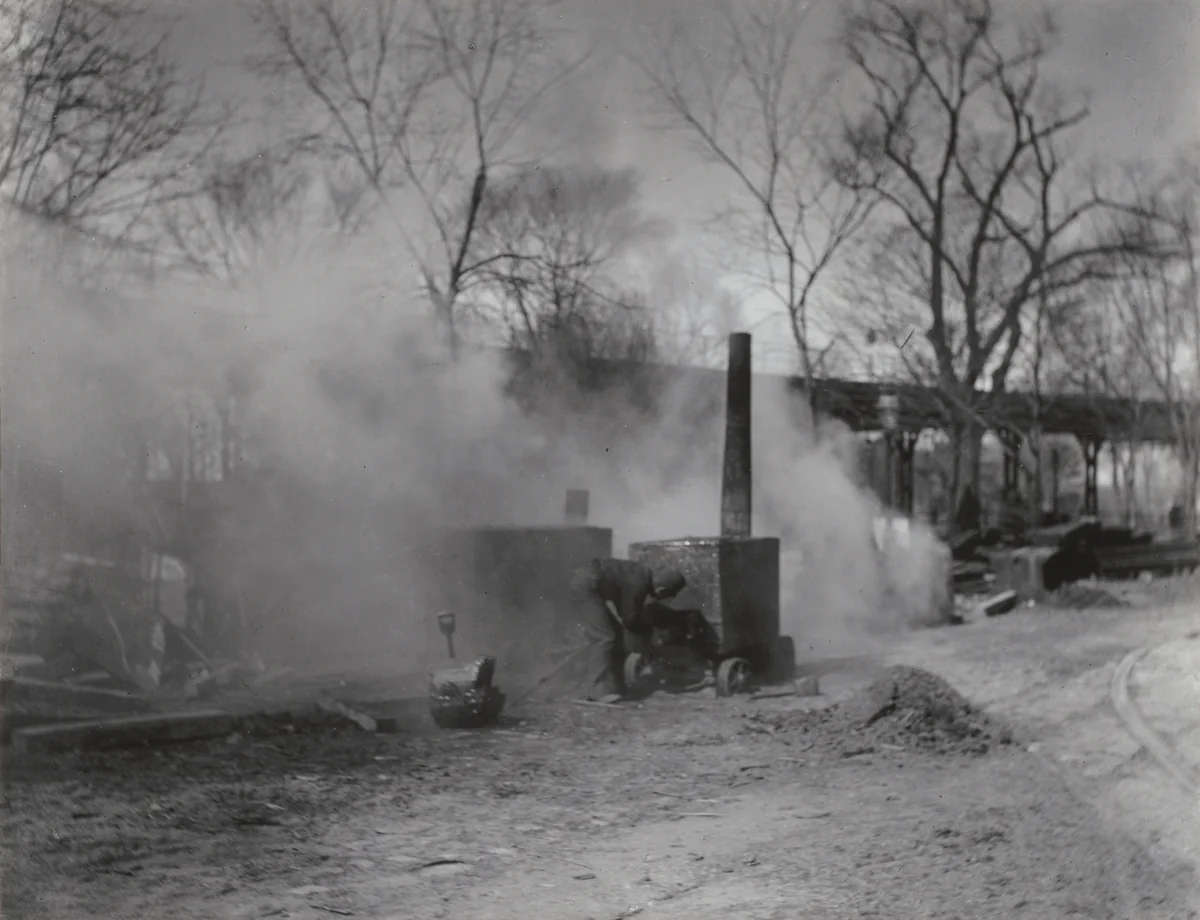 The Asphalt Paver by Alfred Stieglitz, photograph, 1892-1893