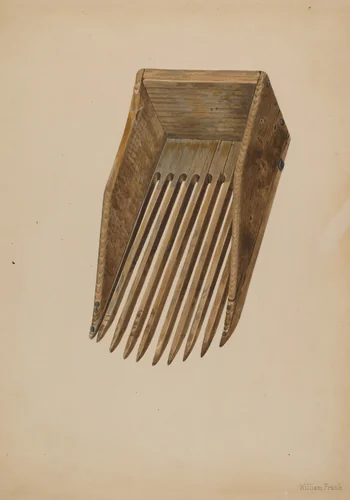 Cranberry Harvesting Scoop by William Frank, index of american design, 1942